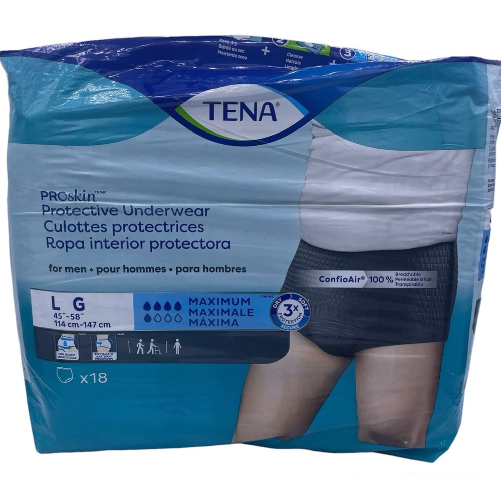 TENA protective underwear Size Large